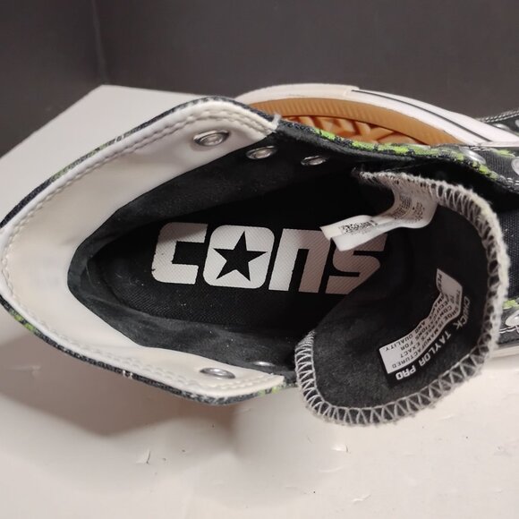Converse Chuck Taylor All Star Pro 2000s Black & Green High Top Mens Size 5 - Picture 16 of 16